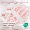SGMSILK 100% Mulberry Silk Bonnet for Sleeping, Double Layer Mulberry