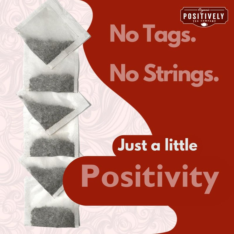 Organic Positively Tea Company, Blood Orange Vanilla Rooibos Tea Bags,