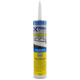 RecPro Gray Self-Leveling RV Sealant 10.1 oz | RV Roof Sealant (2)