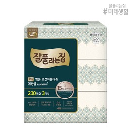 잘풀리는집 명품로션티슈 230매X3개 Luxury Lotion Tissue 230 Sheets x 3 Packs