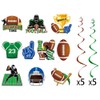 Football Party Decorations Glitter Footbal Themed Game Time Banner Touch