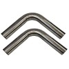 2Pcs Kit Universal Stainless Steel Tube Pipe 90 Degree 2.5??