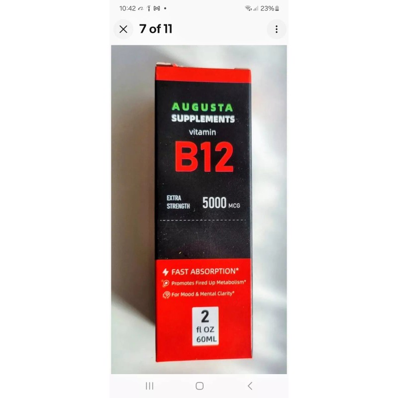 Vitamins High strength Vitamin B12 liquid 5000mcu Fast Absorbtion