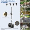 Biling 20W Solar Pond Pump 320GPH Dry-Run Protection Quiet Pump