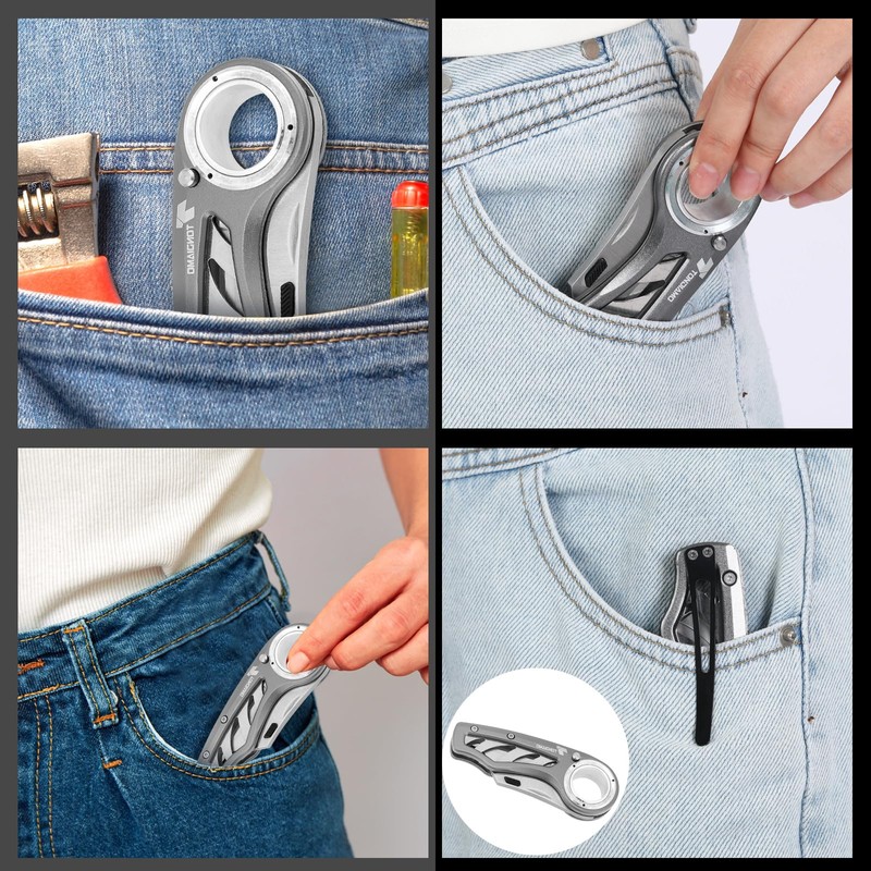 Tondiamo 2 Pcs Folding Pocket Utility Knife Heavy Duty Box
