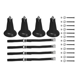 Pyrasport Kit Chupones para Canastilla con Correas y Tornillería de respuesto 3/16