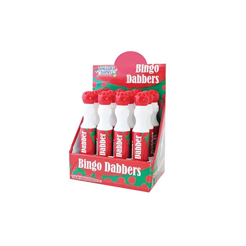 Box of 12 Large Red Bingo Dotter for Bingo Tickets