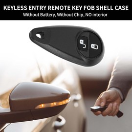 X AUTOHAUX Key Shell Case Keyless Entry Remote Key Fob Replacement Case for Subaru Impreza 2005-2008 for Subaru Outback 2005-2007 2 Buttons NHVWB1U711