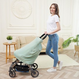 littogoose Breathable Car Seat Cover for Babies – Soft, Multi-Purpose Nursing Cover, Perfect for Feeding, Traveling (2 Pack)