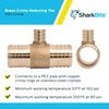 SharkBite 1-1/2 x 1-1/2 x 3/4 Inch Brass Crimp Reducing