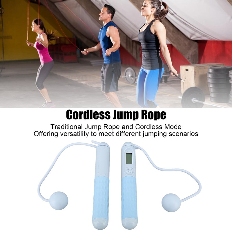 Cordless Jump Rope with Counter Flexible Adjustment Smart Jump Rope