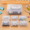 Mathtoxyz 2PCS Small Bead Organizers and Storage, Clear Bead Storage