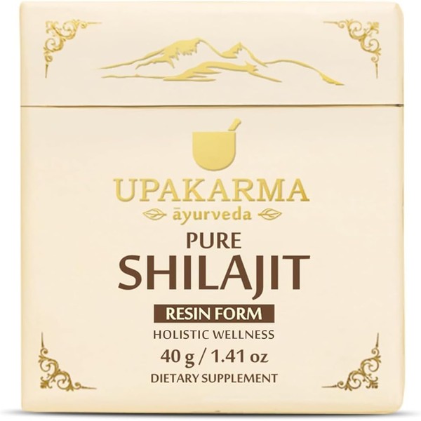 UPAKARMA Pure Shilajit Resin 40g – 100 Servings for Men
