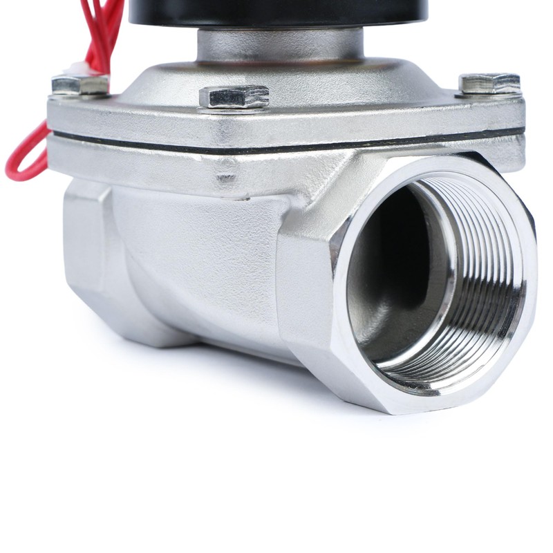 U.S. Solid 1-1/2" Solenoid Valve - 12V DC Stainless Steel