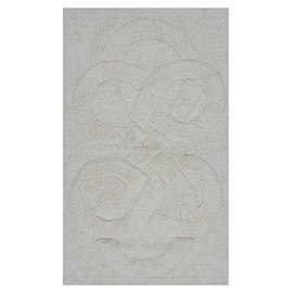 Castle Hill Tuft Twisted 220 GSF Non Skid Back Bath Rug 17 x 24 - Ivory