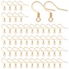 UNICRAFTALE About 100Pcs Real 18K Gold Plated Earring Hooks Stainless