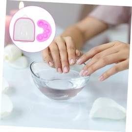Healvian 2pcs Nail Soak Bowl Dual Nail Treatment Trays for Easy Removal of False for Home Salon Use Lightweight Tools
