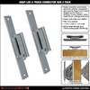 SNAP-LOC E-Track Connector Bar 2-Pack, Logistic Tie-Down for Pickups, Trucks,