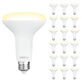 DEGNJU 18 Pack BR30 LED Recessed Light Bulb, Dimmable Indoor Flood Light Bulbs CRI80 7W Equivalent 65W 2700K Soft White 650 Lumens, 15000 Lifetime Hours E26 Base LED Can Light Bulb, Flicker-Free