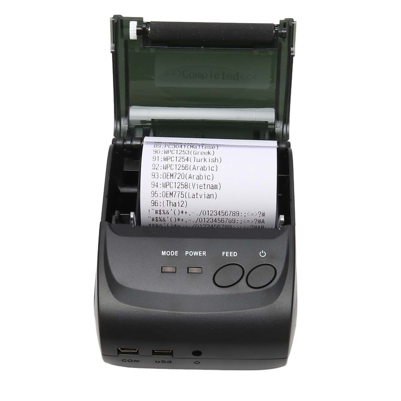 58mm Thermal Printer BT4.0 90mm/s 100km TPH 203DPI USB Interface