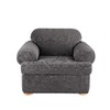 SureFit Home Décor SF41458 Stretch Jacquard Damask T-Cushion Chair Cover,