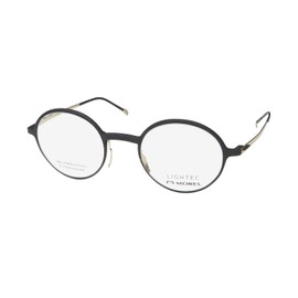Lightec 30077l 3d Printed In France B-Titanium Premium Eyeglass Frame/Glasses [45-22-140, black/gold]