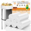 2 Gallon White-Biodegradable Small Trash Bag - Mini Garbage Bags