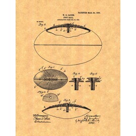 Football Patent Print (8.5" x 11") M10147