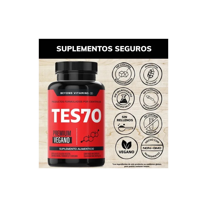 Testo Vitaminas Para Hombres | Precursor - 180 Capsulas
