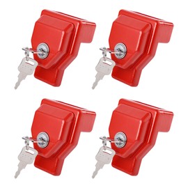 NAKANEKO Glad Hand Lock Keyed Alike 4 Pack Heavy Duty Aluminum Air Brake Glad Hand Lock for Tractor Trailer