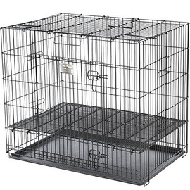 ProSelect Puppy Playpens with Plastic Pan - Small, Black 36"L x 24"W x 30"H; Medium, Black 36"L x 36"W x 30"H; Large, Black 48"L x 48"W x 30"H