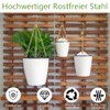 Bchjatk Blumenampel Pflanzenaufhänger Pflanzerkorb Baumwollseil