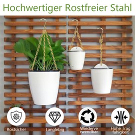 Bchjatk Blumenampel Pflanzenaufhänger Pflanzerkorb Baumwollseil