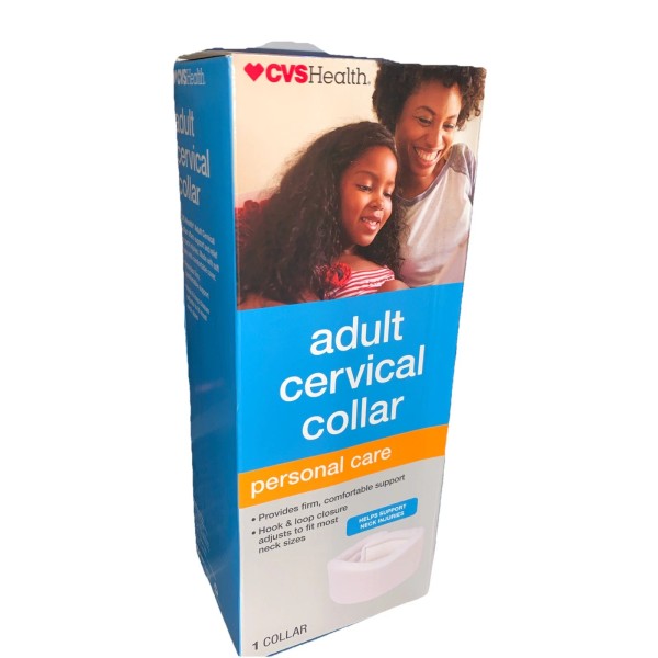 CVS Adult Adjustable Cervical Collar One Size Fits All Neck