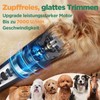 Gimars 3-in-1 Upgraded 4-Speed Dog Clipper, 7000 rpm for Thick