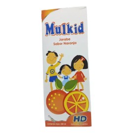 Jarabe Multivitamínico Mineral para Niños MULKID HD MORELIA de Naranja, 240 ml