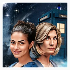 13Th Doctor Thasmin Space Traveles Sticker Bumper Sticker Vinyl Decal 5"