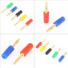 Regun 20 pieces banana plugs, 2 mm mixed colours banana