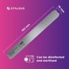 STALEKS PRO Base de metal para uñas rectas Experto 20