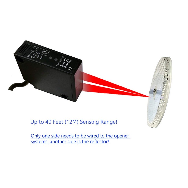 Supreform IP67 Waterproof Universal 10-30VDC Safety Retro-Reflective Photoelectric Beam Sensor