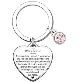 TTOVEN Thank You Keyring for Women Work Bestie Thank You Gifts for Coworker
