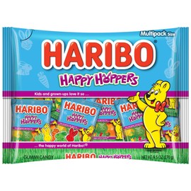HARIBO Easter Happy Hoppers Gummi Candy, Individually Treat Size Wrapped Packets, 9.5 oz. Bag