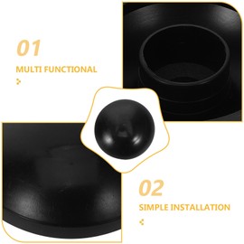 Milisten Trampoline Enclosure Pole Caps, 6pcs Trampoline Enclosure Pole Caps Replacement Parts Trampoline Enclosure Pole Caps Plastic Trampoline Safety Net Pole Top