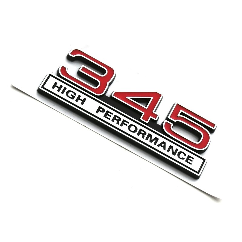 1pc 345 5.7 Liter High Performance Engine Emblems Badge 3D