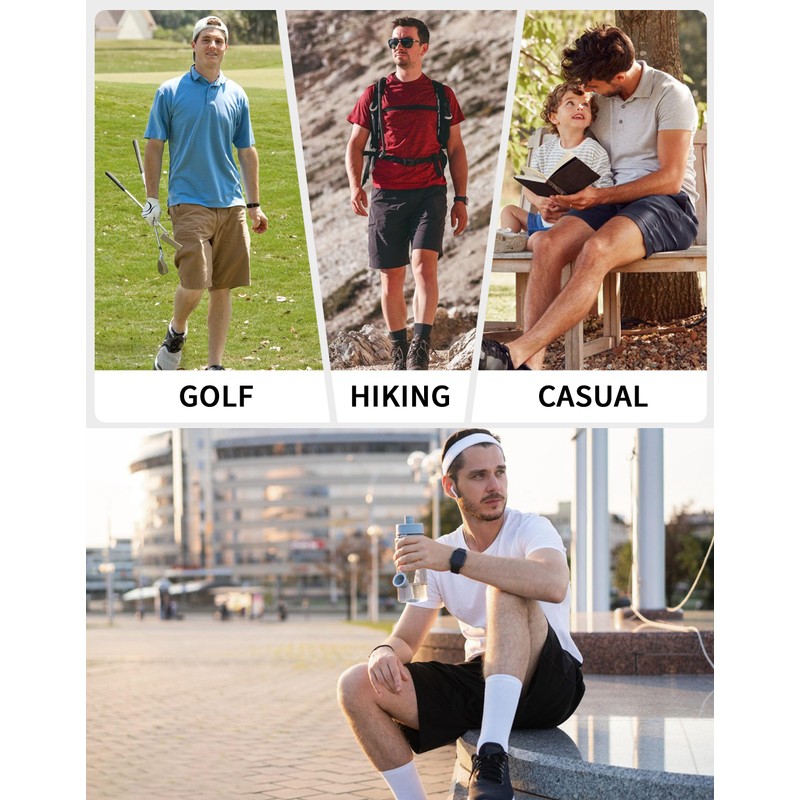 Pioneer Camp Men's Golf Shorts Stretch Golf Half Pants Shorts