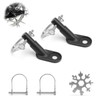 0XBIT Bicycle Trailer, 2 Pieces Bicycle Towing Hitch Bicycle Trailer
