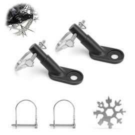 0XBIT Bicycle Trailer, 2 Pieces Bicycle Towing Hitch Bicycle Trailer with 4 U Shaped Buckles and 1 Multi-Purpose Screwdriver, for Most Bicycle Trailers