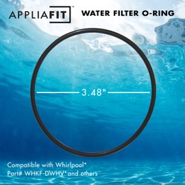 AppliaFit 6-Pack O-Rings Compatible with Whirlpool WHKF-C8 for WHKF-DWHV, WHKF-DWH & WHKF-DUF Water Filter Housings