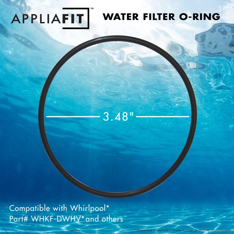 AppliaFit 6-Pack O-Rings Compatible with Whirlpool WHKF-C8 for WHKF-DWHV, WHKF-DWH