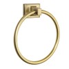 Designers Impressions Eclipse Series Brushed Brass Towel Ring: MBA5224